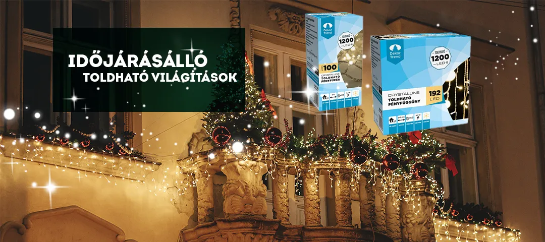 Toldható karácsonyi fények