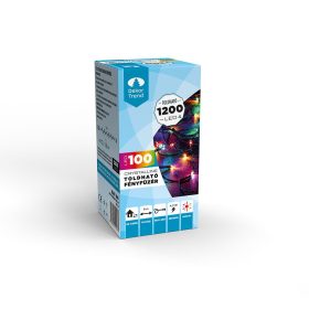  Crystalline toldható LED fényfüzér 800 cm, 100 db MULTI LED-del, fekete kábellel, Kül- és beltéri
