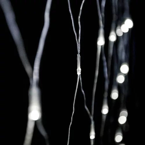 Crystalline toldható LED fényháló, 200 x 100 cm, 96 db HIDEG FEHÉR LED, átlátszó kábel, Kül- és beltéri