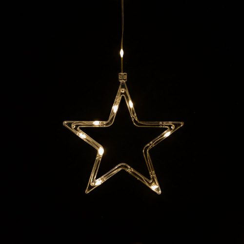 Crystalline toldható LED CSILLAG fényfüggöny, 120 x 80 cm, 90 db MELEG FEHÉR LED, átlátszó kábel