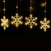 Crystalline toldható LED HÓPEHELY fényfüggöny, 120 x 80 cm, 120 db MELEG FEHÉR LED, átlátszó kábel