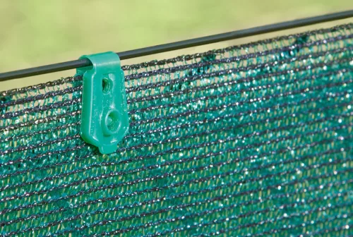 FIXATEX szögletes rögzítő kapocs szőtt árnyékoló hálóhoz zöld 2x2,5 cm 20 db/csomag
