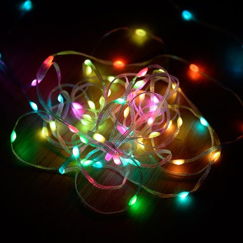 Dekortrend Okos fényfüzér, 100 LED, átlátszó kábel, USB csatlakozás