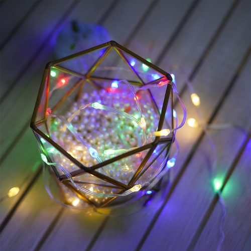 Dekortrend Okos fényfüzér, 100 LED, átlátszó kábel, USB csatlakozás