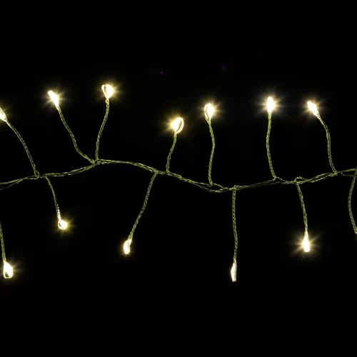 Dekortrend Tündérfény girland, 700 LED, meleg fehér, zöld kábel