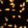 Kristálycsepp LED fényfüzér, 80 LED, meleg fehér, 7,9 m, időzítővel 