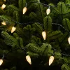 Kristálycsepp LED fényfüzér, 80 LED, meleg fehér, 7,9 m, időzítővel 