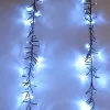 Meteor fényfüggöny 480 LED, hideg fehér, fekete kábel, 200 x 100 cm