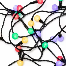   Dekortrend Gyöngy fényfüzér, 240 LED, színes, zöld kábel
