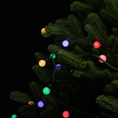 Dekortrend Gyöngy fényfüzér, 240 LED, színes, zöld kábel