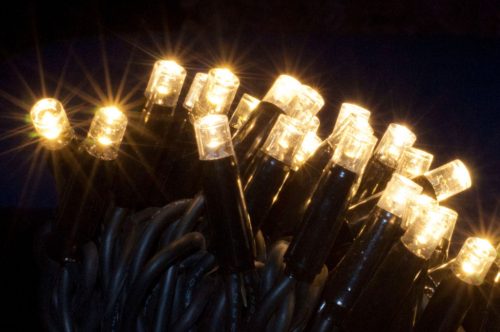 Dekortrend Kültéri toldható LED fényfüzér, Meleg fehér, 500 cm, 50 LED