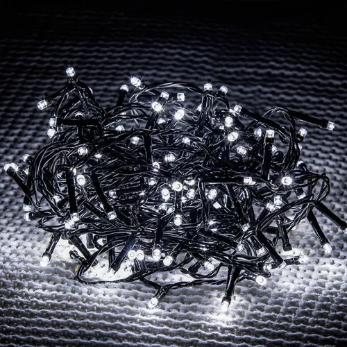 Dekortrend Kültéri toldható 50 LED fényfüzér, Hideg fehér, 500 cm