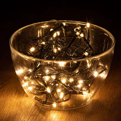Dekortrend Kültéri toldható 101 LED jégcsapfüzér, Meleg fehér, 300 x 40 cm