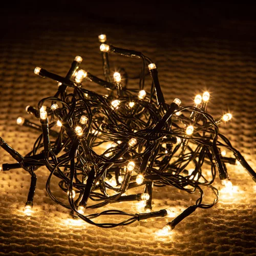 Dekortrend Kültéri toldható 101 LED jégcsapfüzér, Meleg fehér, 300 x 40 cm