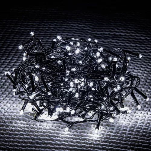 Dekortrend Kültéri toldható 101 LED jégcsapfüzér, Hideg fehér, 300 x 40 cm