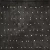 Dekortrend Kültéri toldható LED fényfüggöny, Meleg fehér, 100 x 200 cm, 140 LED