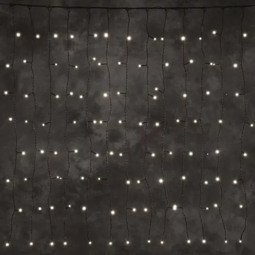 Dekortrend Kültéri toldható LED fényfüggöny, Meleg fehér, 100 x 200 cm, 140 LED