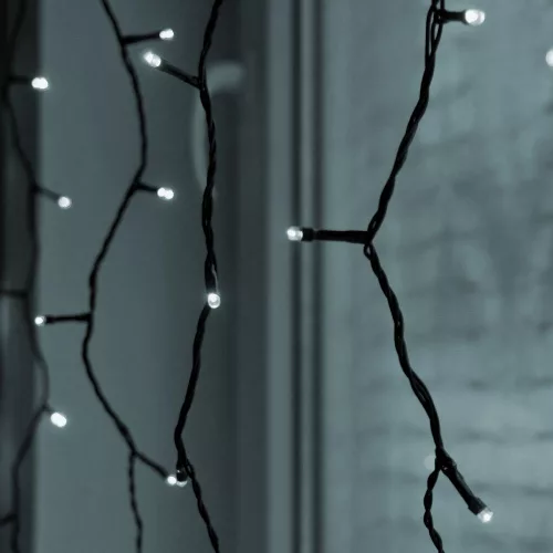 Dekortrend Kültéri toldható LED fényfüggöny, Hideg fehér, 100 x 400 cm, 280 LED