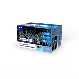   Dekortrend Kültéri toldható jégszikrázó LED fényfüzér, Hideg fehér, 1000 cm, 100 LED