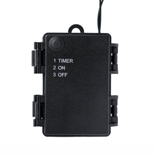 Dekortrend Basic 640 cm, 80 LED fényfüzér timer funkcióval, elemes, hideg fehér