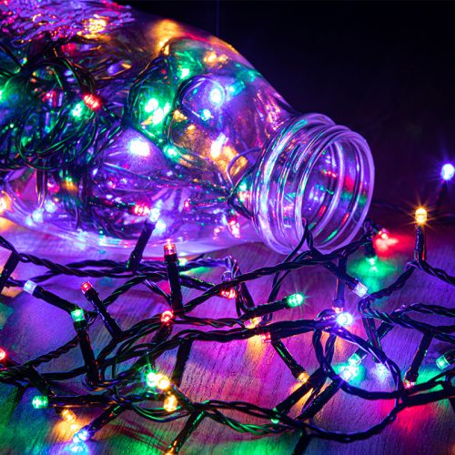 Dekortrend Kültéri LED Fényfüzér 5000 cm, 1000 db Színes LED