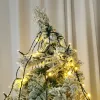 Gyűrűs karácsonyfa fényfüzér 112 cm, 120 LED, meleg fehér, 120 cm-es fához