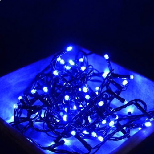 Vezérlős LED fényfüzér - kék 400 cm, 80 LED