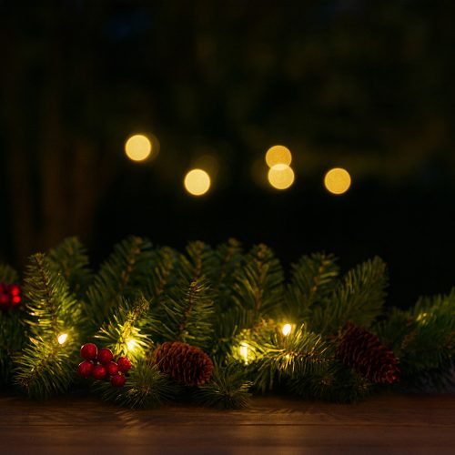 BERRYWIDE Koszorú, fenyőfüzér 90 cm