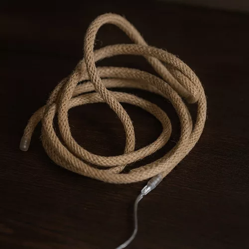 Dekortrend LED kötél fényfüzér, 20 led, meleg fehér, elemes