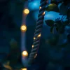 Dekortrend Napelemes LED kötél fényfüzér, 100 led, meleg fehér, 8m