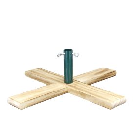   Crosswood  műkarácsonyfa talp, zöld tartórúd, natúr fenyőtalp